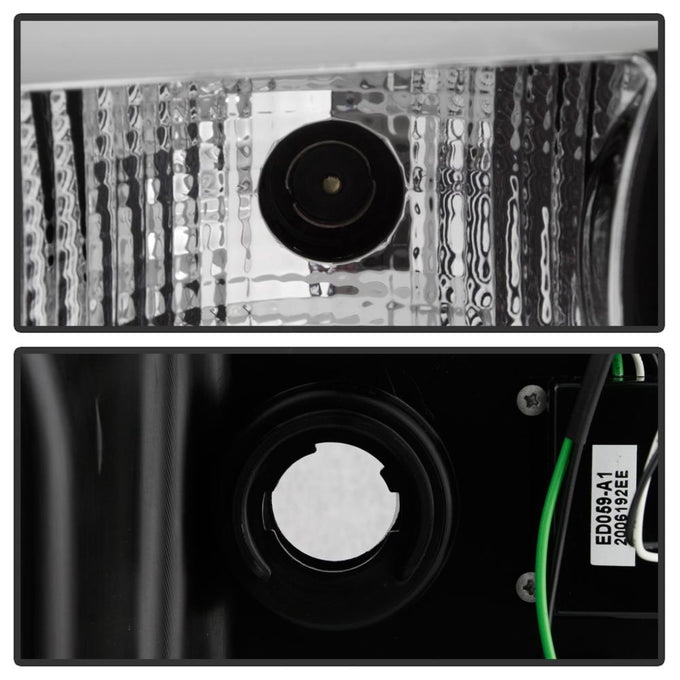 LED DRL Black Projector Headlights <br>05-10 Chrysler 300
