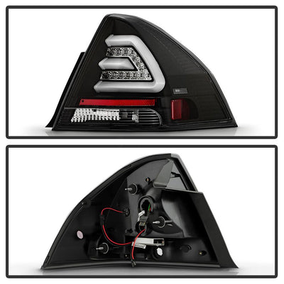 Black LED Tail Lights <br>06-13 Chevrolet Impala 14-16 Chevrolet Impala Limited