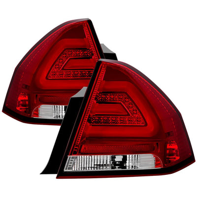 Red Clear LED Tail Lights <br>06-13 Chevrolet Impala 14-16 Chevrolet Impala Limited