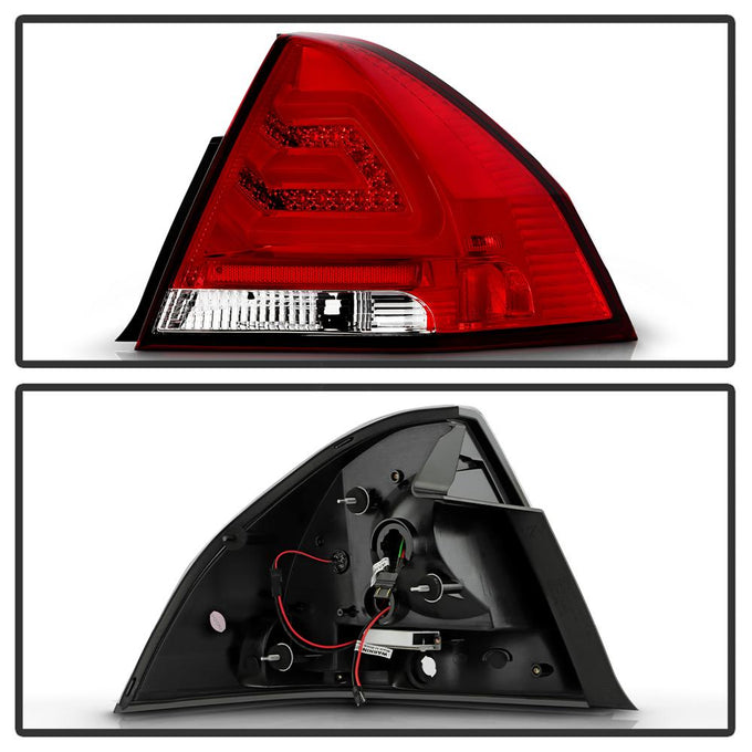 Red Clear LED Tail Lights <br>06-13 Chevrolet Impala 14-16 Chevrolet Impala Limited