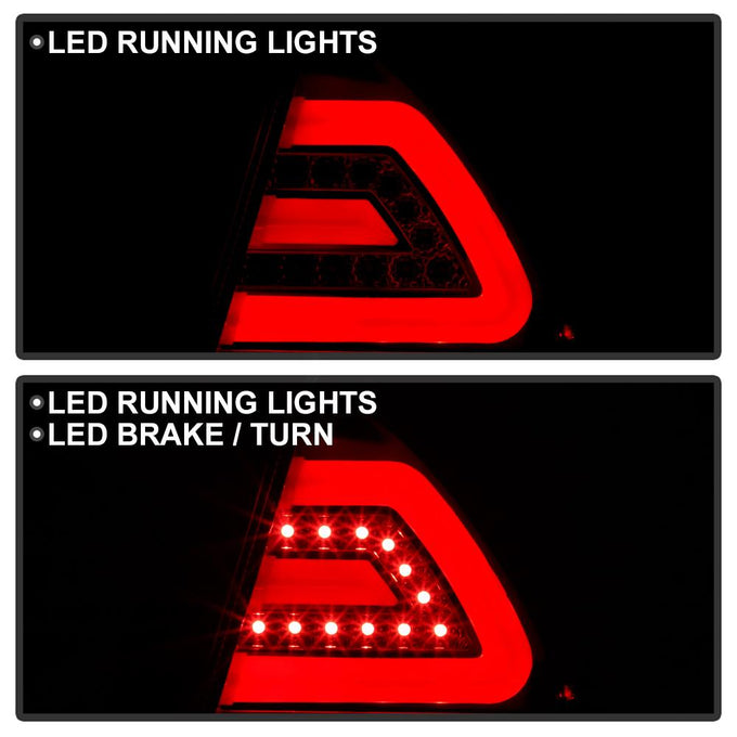 Red Clear LED Tail Lights <br>06-13 Chevrolet Impala 14-16 Chevrolet Impala Limited
