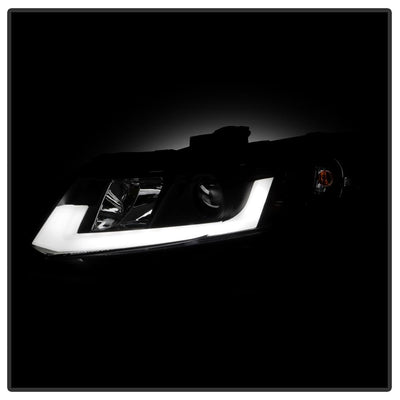 Light Bar DRL Black Projector Headlights <br>12-14 Honda Civic