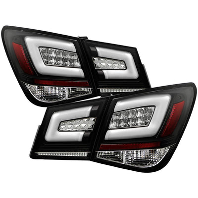 Black LED Tail Lights <br>11-15 Chevrolet Cruze 16 Chevrolet Cruze Limited