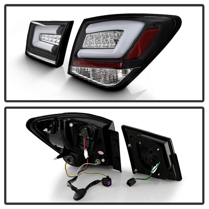 Black LED Tail Lights <br>11-15 Chevrolet Cruze 16 Chevrolet Cruze Limited