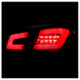 Black LED Tail Lights <br>11-15 Chevrolet Cruze 16 Chevrolet Cruze Limited