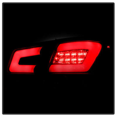 Black LED Tail Lights <br>11-15 Chevrolet Cruze 16 Chevrolet Cruze Limited