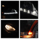 DRL LED Black Projector Headlights <br>04-06 Lexus RX330