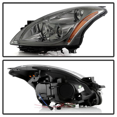Light Tube DRL Smoke LED Halo Projector Headlights <br>10-12 Nissan Altima