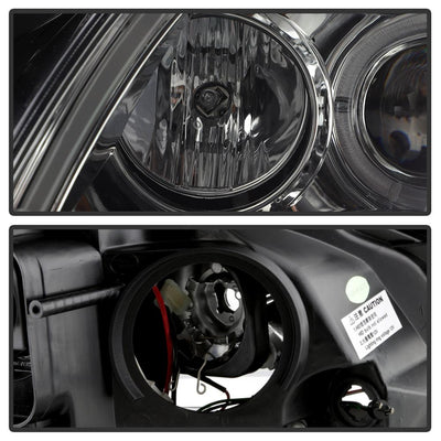 Light Tube DRL Smoke LED Halo Projector Headlights <br>10-12 Nissan Altima