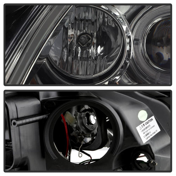 Light Tube DRL Smoke LED Halo Projector Headlights <br>10-12 Nissan Altima