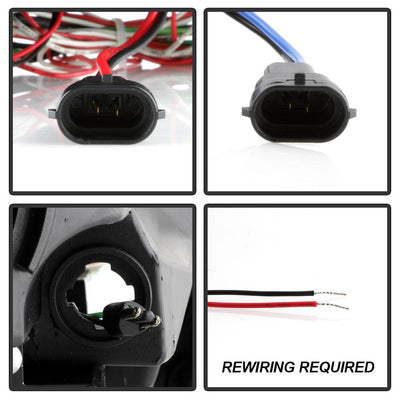Light Tube DRL Smoke LED Halo Projector Headlights <br>10-12 Nissan Altima