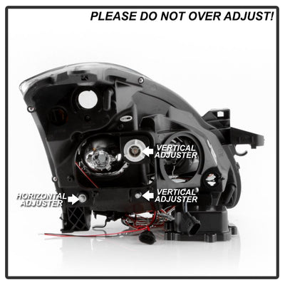 Light Tube DRL Smoke LED Halo Projector Headlights <br>10-12 Nissan Altima