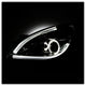 Light Tube DRL Smoke LED Halo Projector Headlights <br>10-12 Nissan Altima