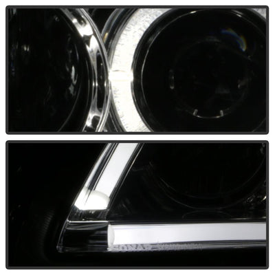 Light Tube DRL Smoke LED Halo Projector Headlights <br>10-12 Nissan Altima
