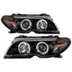 LED Halo Black Projector Headlights <br>04-06 BMW 325Ci 330Ci M3