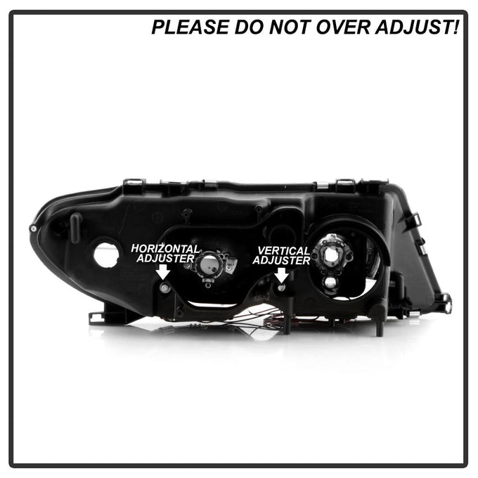 LED Halo Black Projector Headlights <br>04-06 BMW 325Ci 330Ci M3