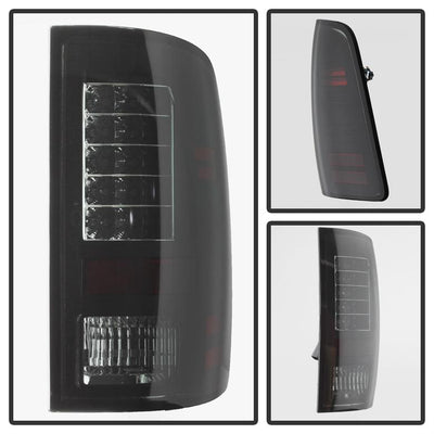 Black Smoke LED Tail Lights <br>13-18 Ram 2500 3500 1500