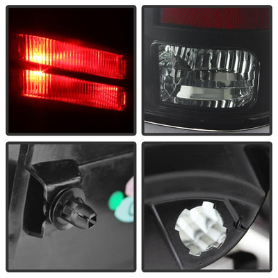 Black Smoke LED Tail Lights <br>13-18 Ram 2500 3500 1500