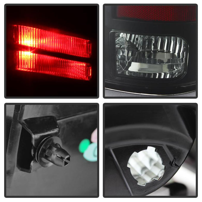 Black Smoke LED Tail Lights <br>13-18 Ram 2500 3500 1500