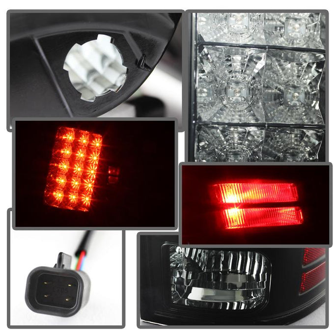 Black Smoke LED Tail Lights <br>13-18 Ram 2500 3500 1500