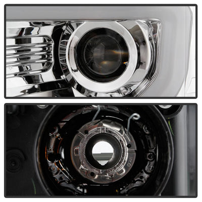 Light Bar DRL Chrome Projector Headlights <br>09-14 Ford F-150