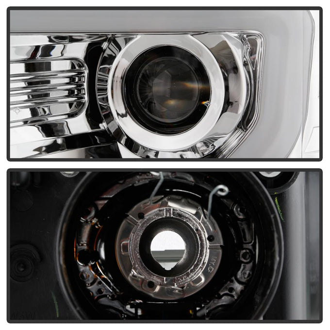 Light Bar DRL Chrome Projector Headlights <br>09-14 Ford F-150