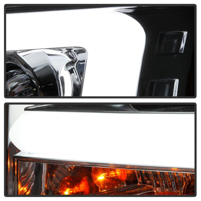 Light Bar DRL Chrome Projector Headlights <br>09-14 Ford F-150