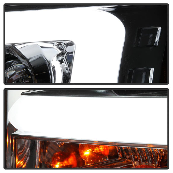 Light Bar DRL Chrome Projector Headlights <br>09-14 Ford F-150