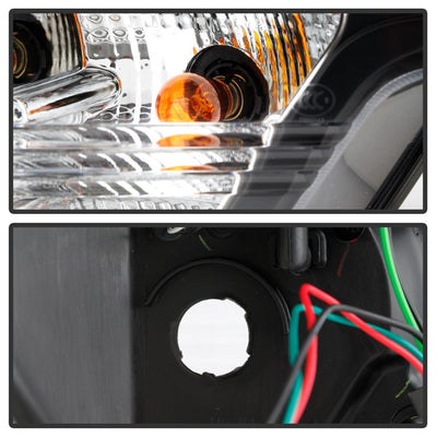 Light Bar DRL Black Projector Headlights <br>09-14 Ford F-150