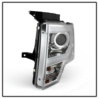 Light Bar DRL Chrome Projector Headlights <br>13-14 Ford F-150