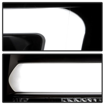 Light Bar DRL Black Projector Headlights <br>13-14 Ford F-150