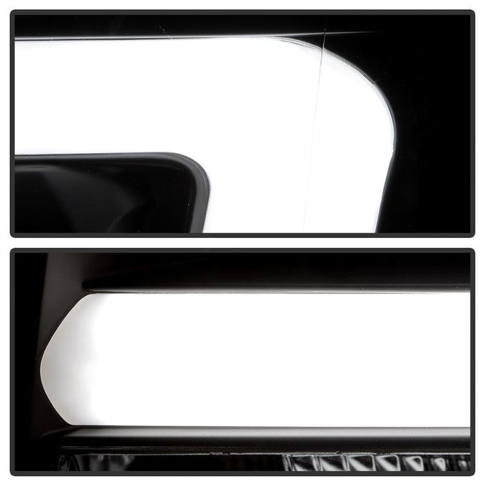 Light Bar DRL Black Projector Headlights <br>13-14 Ford F-150