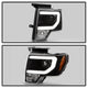 Light Bar DRL Black Projector Headlights <br>13-14 Ford F-150