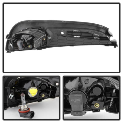 Yellow OEM Fog Light w/Switch <br>13-15 Honda Civic