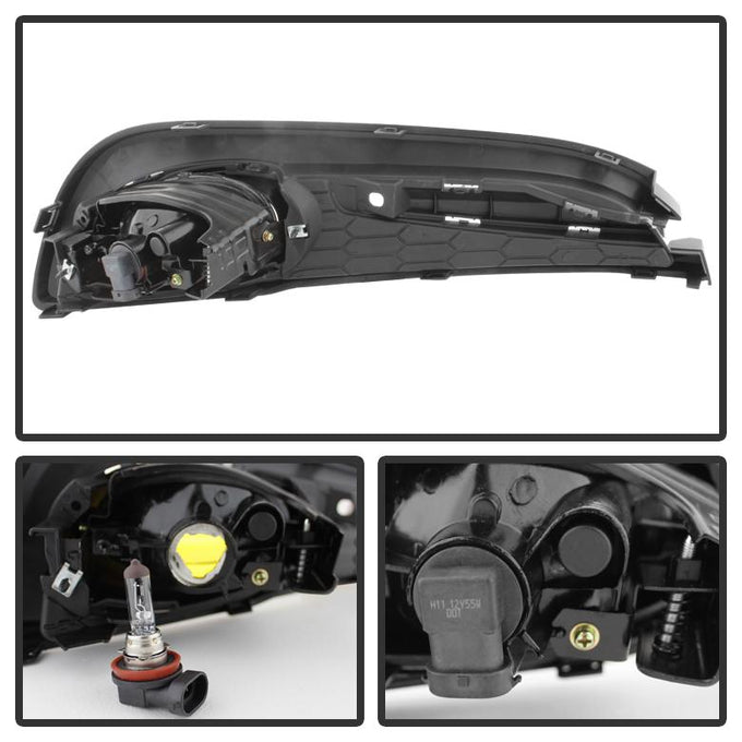 Yellow OEM Fog Light w/Switch <br>13-15 Honda Civic