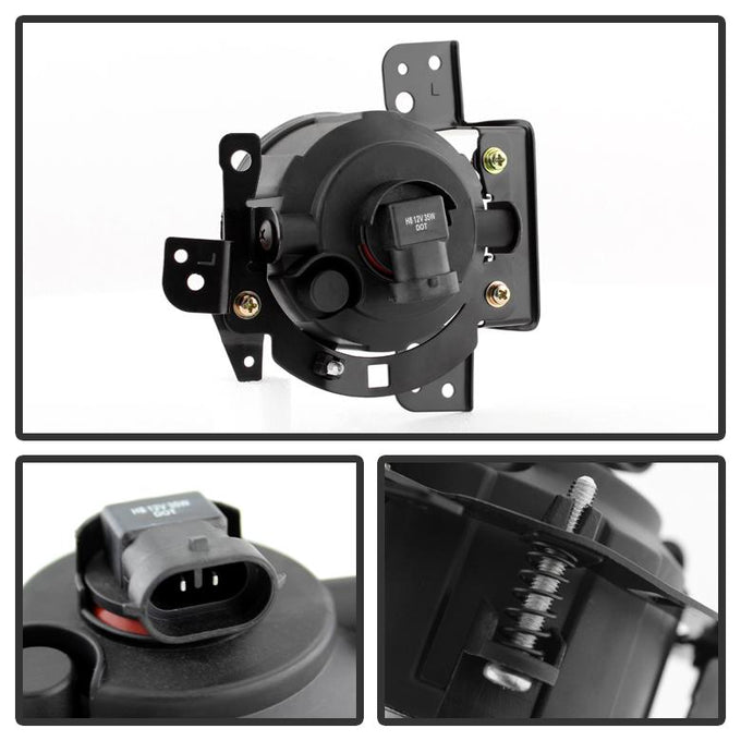 Clear OEM Fog Lights W/Switch <br>14-15 Mitsubishi Mirage