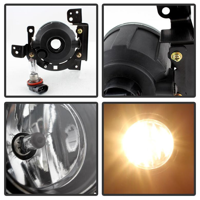 Clear OEM Fog Lights W/Switch <br>14-15 Mitsubishi Mirage