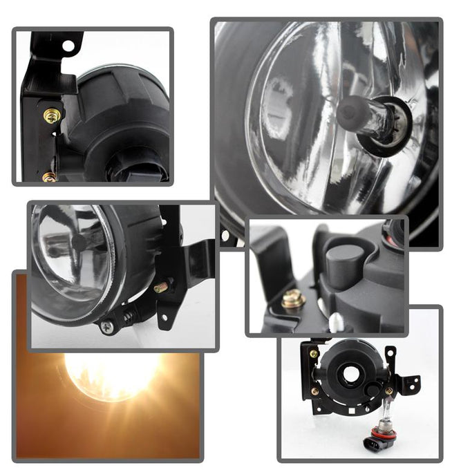 Clear OEM Fog Lights W/Switch <br>14-15 Mitsubishi Mirage