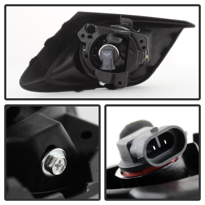Clear Fog Light w/Switch <br>14-16 Mazda 3 3 Sport