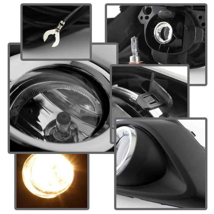 Clear Fog Light w/Switch <br>14-16 Mazda 3 3 Sport
