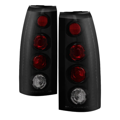 Black Smoke Euro Style Tail Lights <br>92-94 Chevy GMC Blazer S10, Suburban, 88-98 C/K1500-3500
