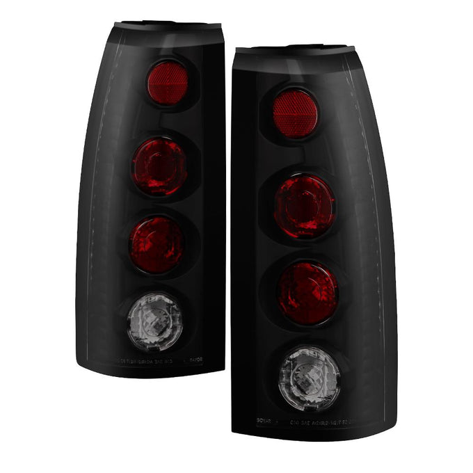 Black Smoke Euro Style Tail Lights <br>92-94 Chevy GMC Blazer S10, Suburban, 88-98 C/K1500-3500