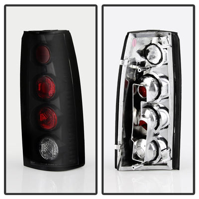 Black Smoke Euro Style Tail Lights <br>92-94 Chevy GMC Blazer S10, Suburban, 88-98 C/K1500-3500