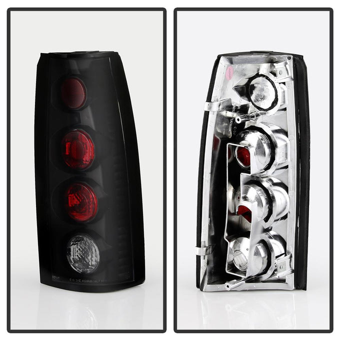 Black Smoke Euro Style Tail Lights <br>92-94 Chevy GMC Blazer S10, Suburban, 88-98 C/K1500-3500