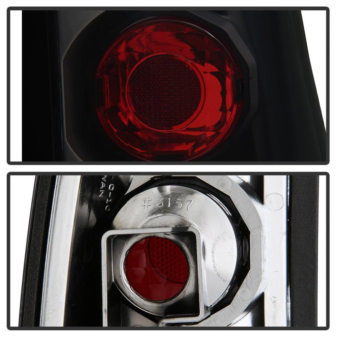 Black Smoke Euro Style Tail Lights <br>92-94 Chevy GMC Blazer S10, Suburban, 88-98 C/K1500-3500