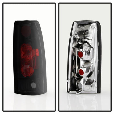 Black Smoke Euro Style Tail Lights <br>92-94 Chevy GMC Blazer S10, Suburban, 88-98 C/K1500-3500