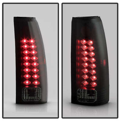 Black Smoke LED Tail Lights <br>88-98 Chevy GMC C/K-Series