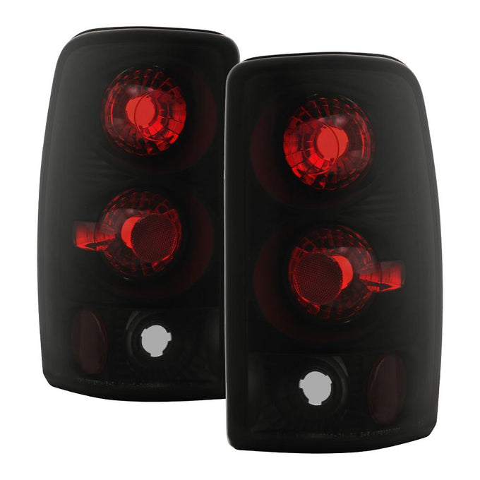 Black Smoke Euro Style Tail Lights <br>00-06 Chevy Suburban Tahoe, GMC Yukon Yukon XL 2500