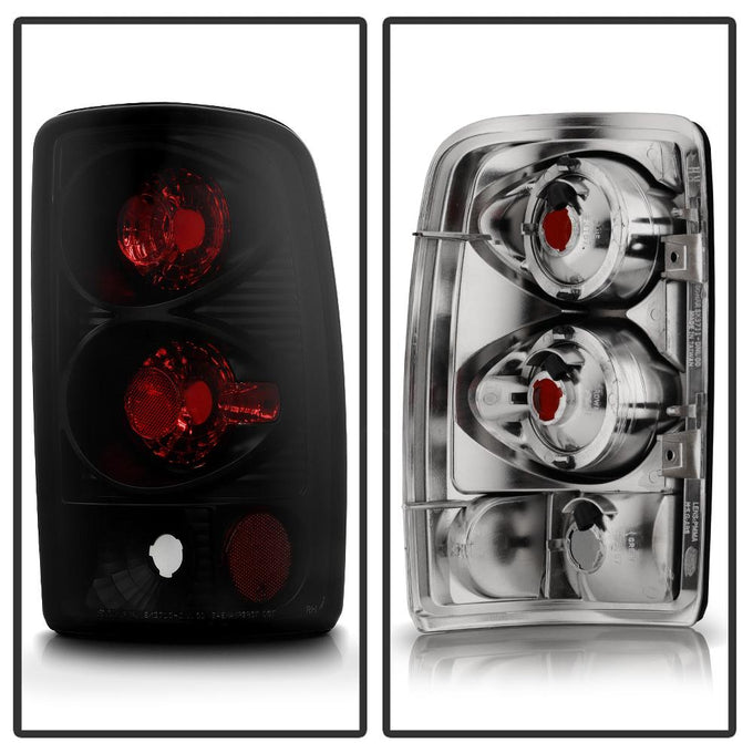 Black Smoke Euro Style Tail Lights <br>00-06 Chevy Suburban Tahoe, GMC Yukon Yukon XL 2500
