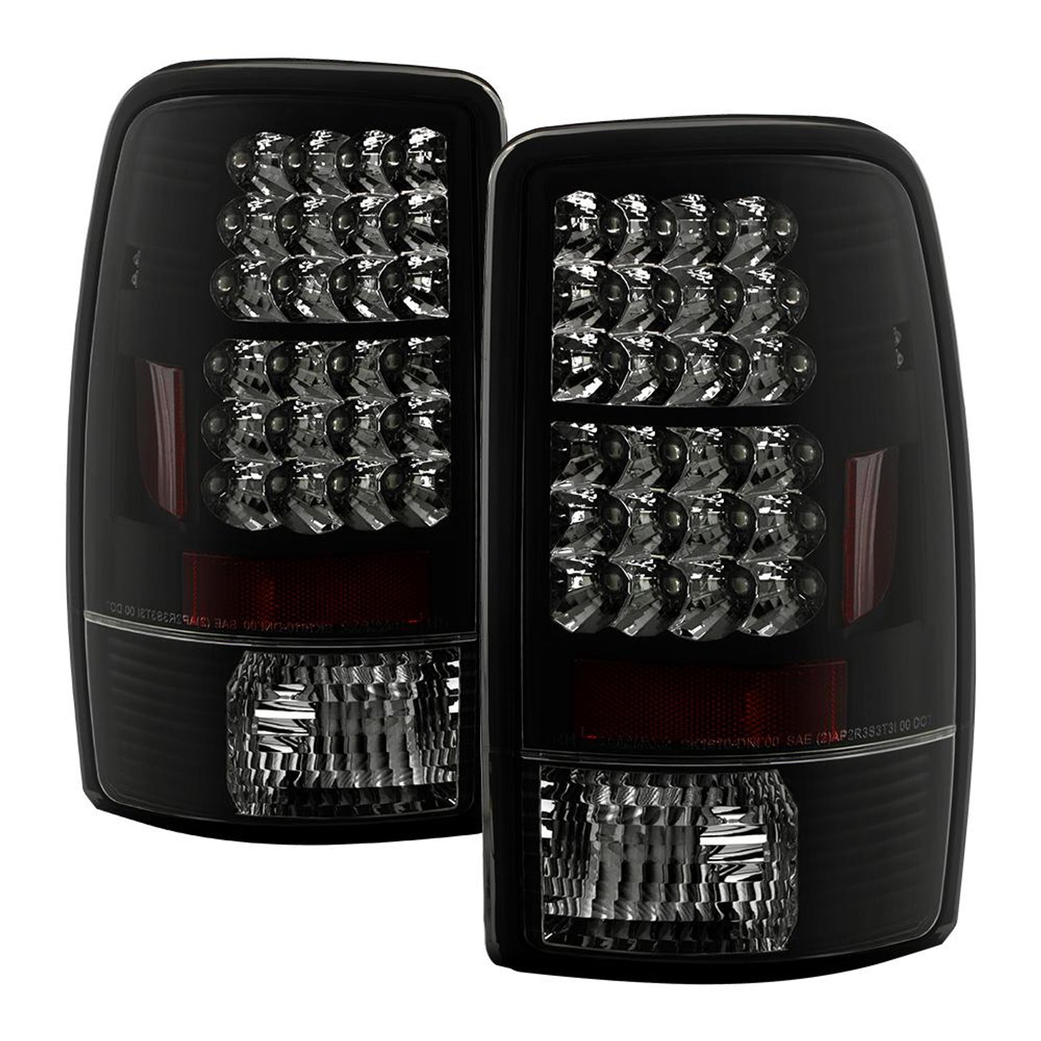 Black Smoke LED Tail Lights <br>00-06 Chevy Suburban Tahoe, GMC Yukon Yukon XL 2500